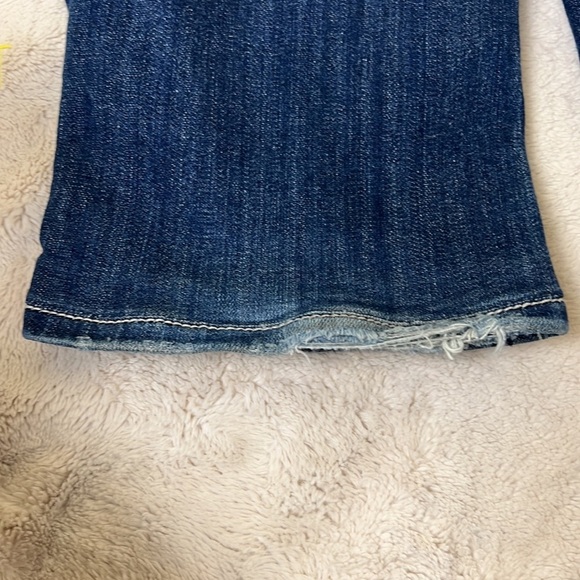 Miss Me Embellished Distressed Boot Cut Blue Jeans - Size 30 - Picture 9 of 16